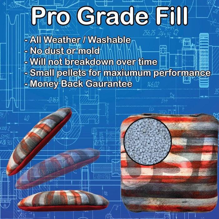 Cornhole Bag Detroit Football Baseball Team All Weather Slick and Stick CORNHOLE Bags