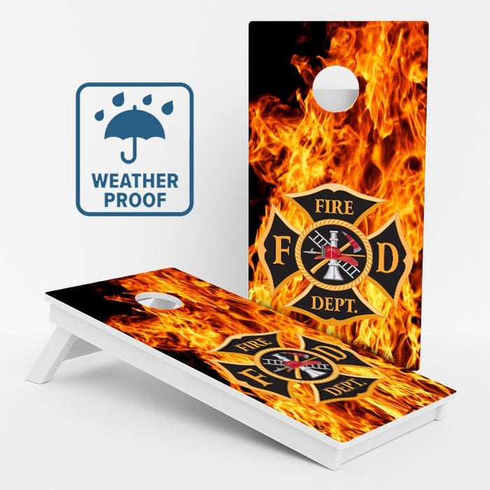 Boards Fire Department Weather Proof Cornhole Boards