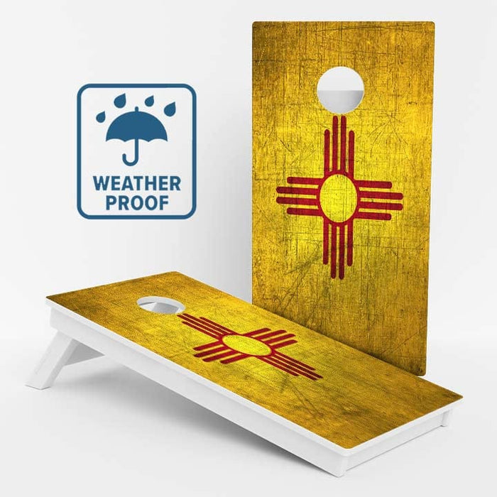 Boards New Mexico Flag Weather Proof Cornhole Boards