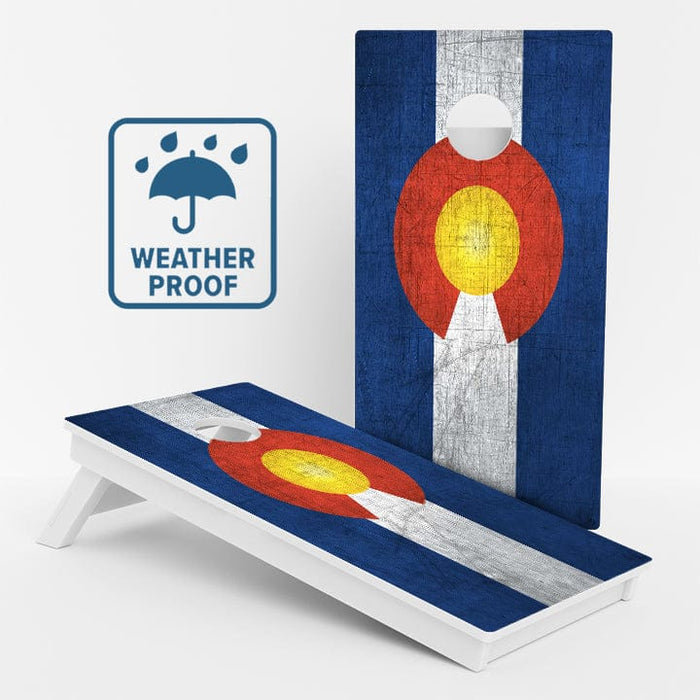 Boards Colorado Flag Weather Proof Cornhole Boards