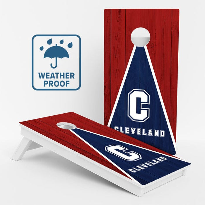 Boards Cleveland Baseball Weather Proof Cornhole Boards