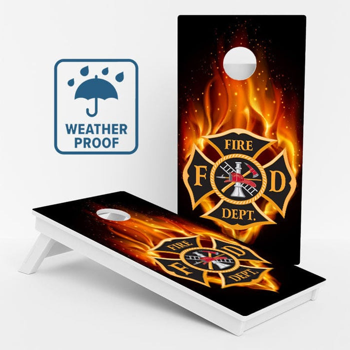Boards Fire Department Weather Proof Cornhole Boards