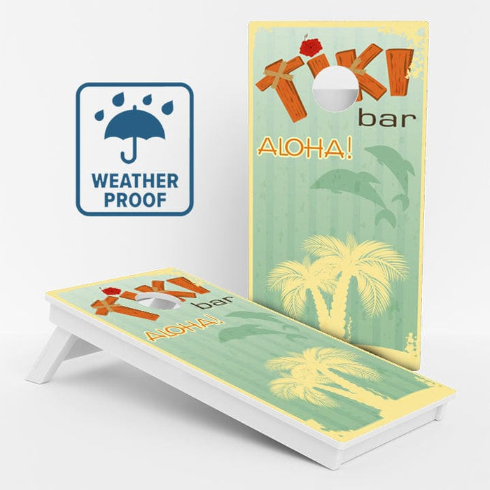 Boards Tiki Bar Weather Proof Cornhole Boards