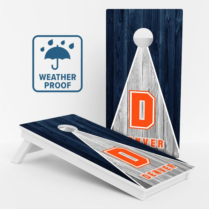 Boards Denver Football Weather Proof Cornhole Boards
