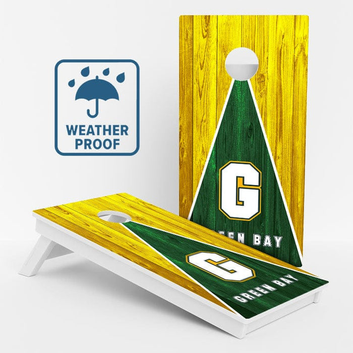 Boards Green Bay Wisconsin Football Weather Proof Cornhole Boards