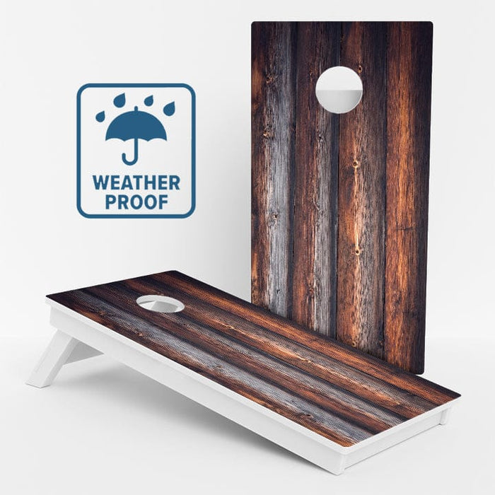 Boards Wood Grain Weather Proof Cornhole Boards