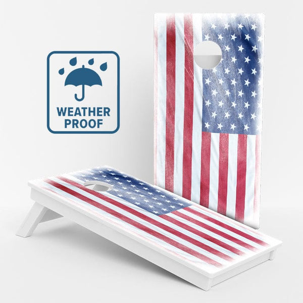 Boards Murky American Flag Weather Proof Cornhole Boards