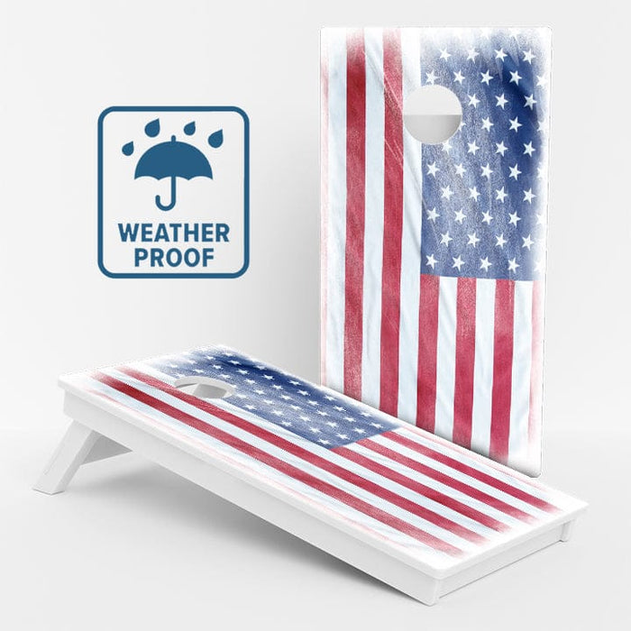 Boards Murky American Flag Weather Proof Cornhole Boards