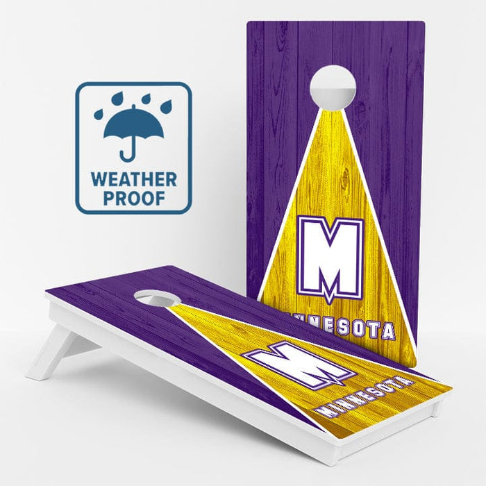 Boards Minnesota Football Weather Proof Cornhole Boards