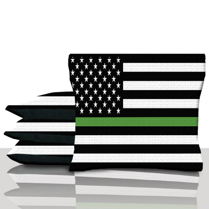 Green Line Cornhole Bags
