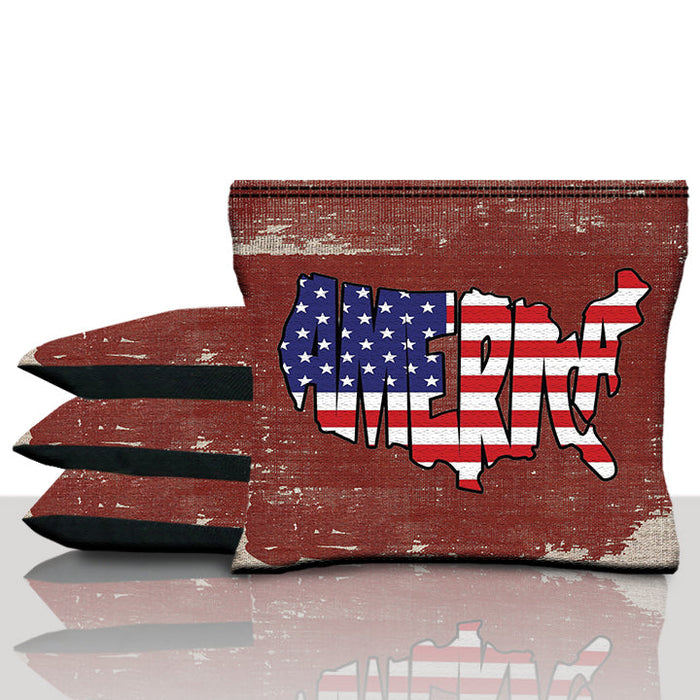 America Red Cornhole Bags