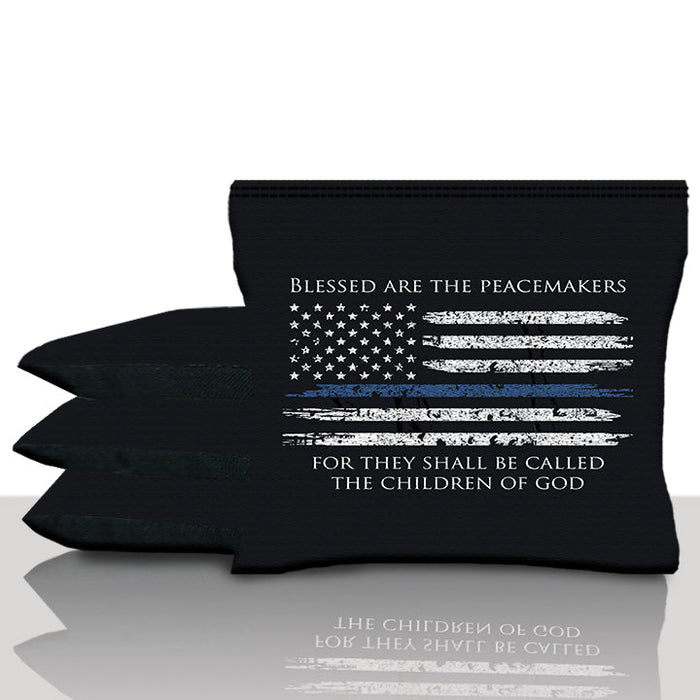 Blue Line Peacemakers Cornhole Bags