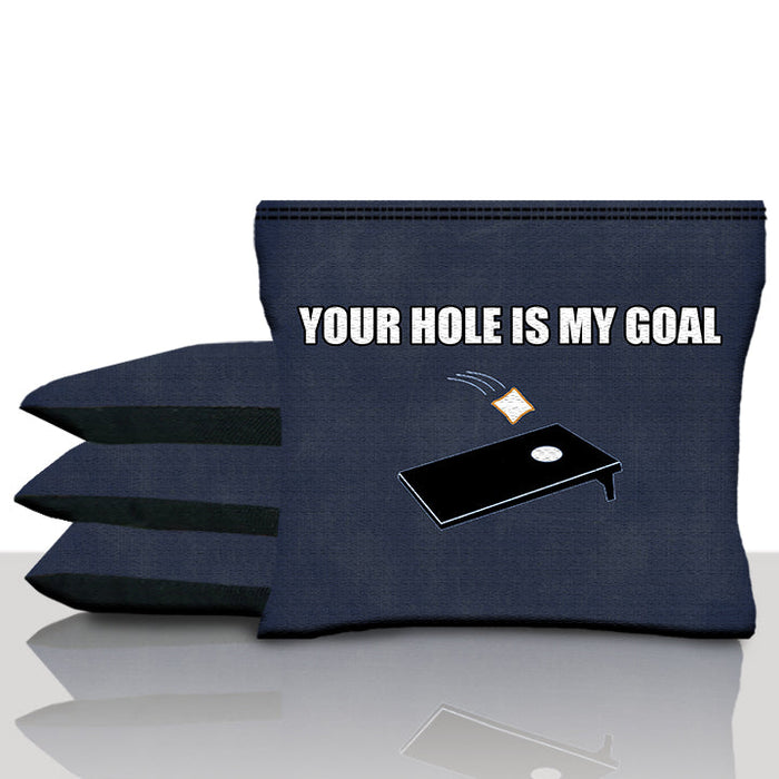Your Hole Is My Goal Cornhole Bags