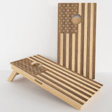 Boards Wood American Flag Professional Cornhole Boards