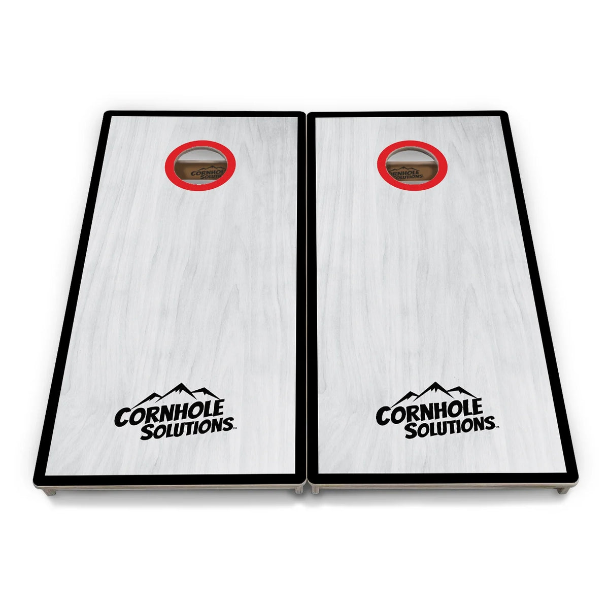 Grey Wash Hole Ring Cornhole Boards – Tournament Series