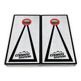 Grey Wash Hole Ring Cornhole Boards – Tournament Series