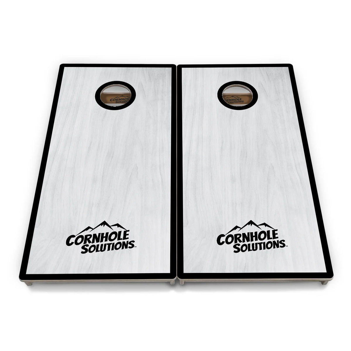 Grey Wash Hole Ring Cornhole Boards – Tournament Series
