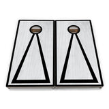 Grey Wash Hole Ring Cornhole Boards – Tournament Series