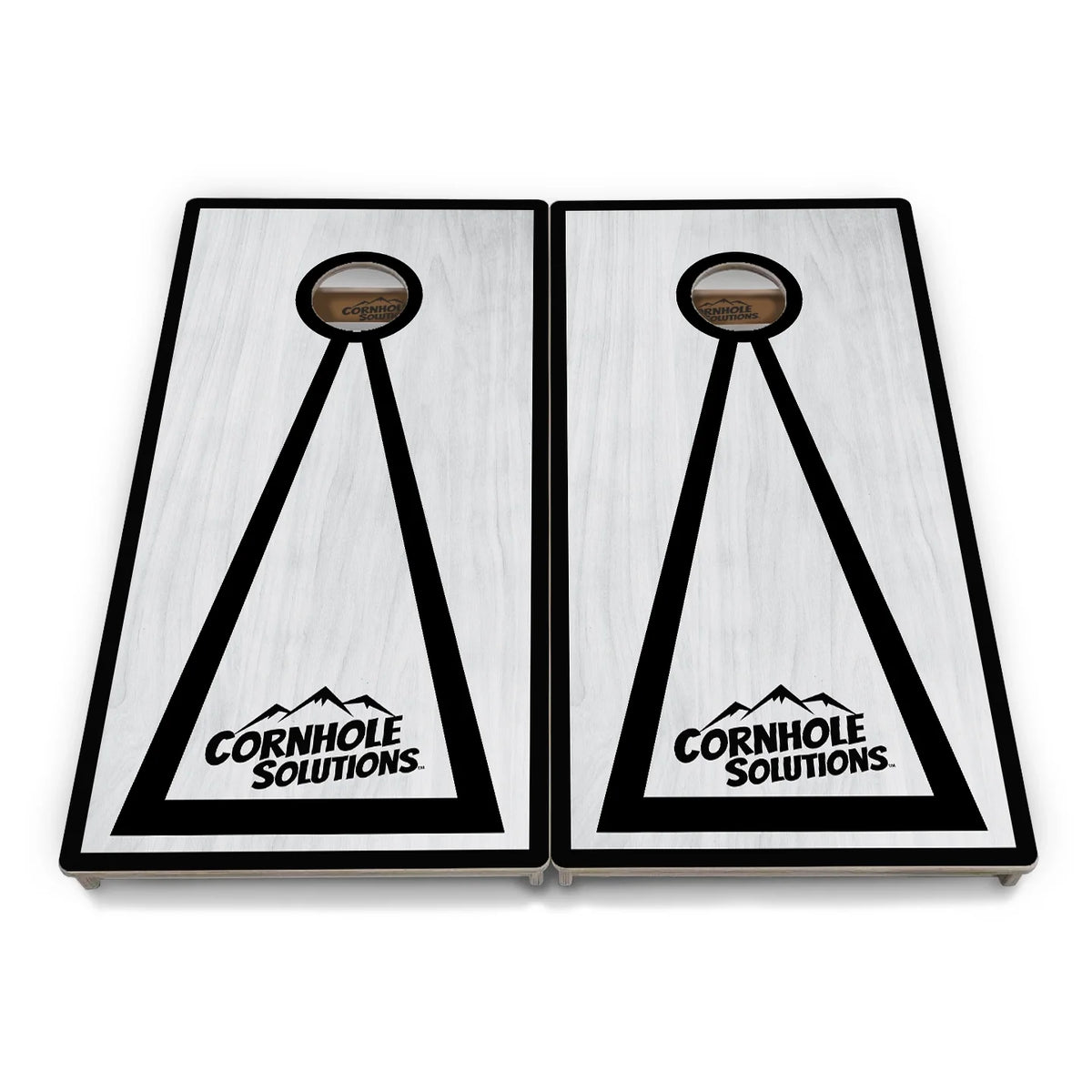 Grey Wash Hole Ring Cornhole Boards – Tournament Series