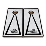 Grey Wash Hole Ring Cornhole Boards – Tournament Series