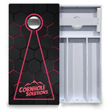 Honeycomb Black Cornhole Boards - All Weather Series