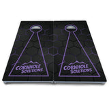 Honeycomb Black Cornhole Boards - All Weather Series