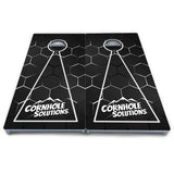 Honeycomb Black Cornhole Boards - All Weather Series
