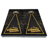 Honeycomb Black Cornhole Boards - All Weather Series