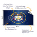 Utah Classic State Flag Cornhole Boards Wraps (Set of 2)