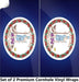 Virginia Classic State Flag Cornhole Boards Wraps (Set of 2)
