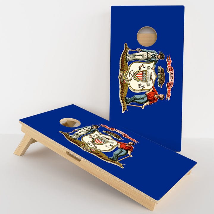Boards Wisconsin Flag Professional Cornhole Boards