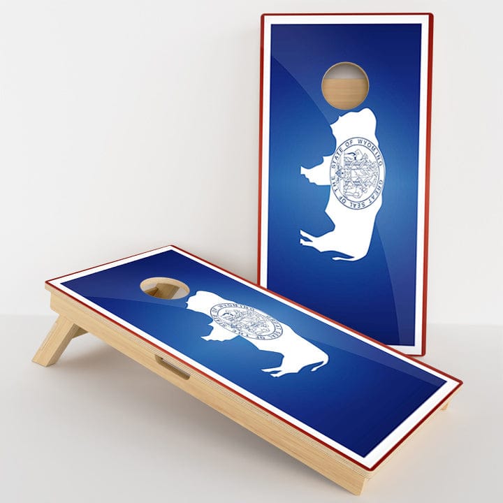 Boards Wyoming Flag Professional Cornhole Boards
