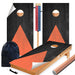 Orange Black Arrow Cornhole Boards Wraps (Set of 2)