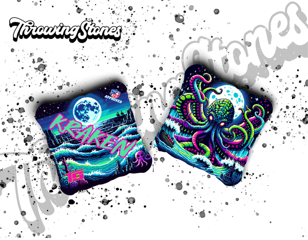 Throwing Stones Kraken Cornhole Bags – Set of 4