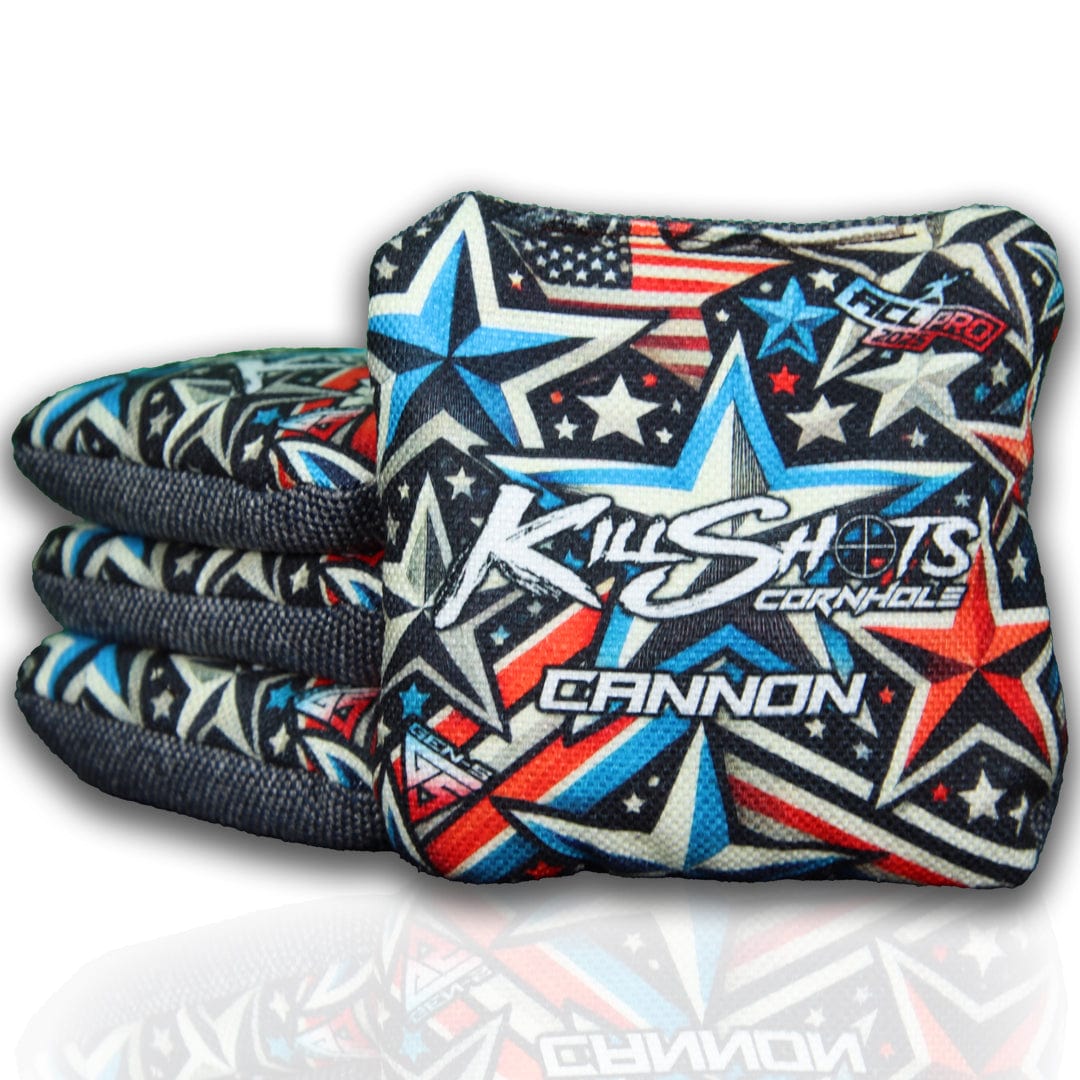 Bags Liberty Stars / Yes (+$15) Killshots Cornhole | Cannon Series | Limited Designs | 2025 ACL Pro Cornhole Bags
