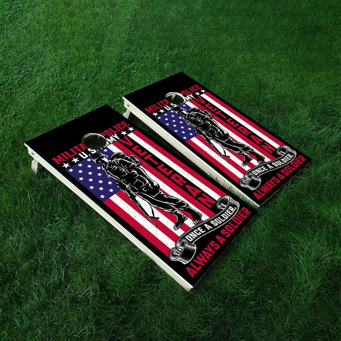 Always a Soldier Cornhole Boards Wraps (Set of 2)