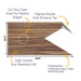 White Wood Arrow Cornhole Boards Wraps (Set of 2)