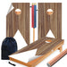 White Wood Arrow Cornhole Boards Wraps (Set of 2)
