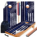 Cloudy Blue Lines Cornhole Boards Wraps (Set of 2)