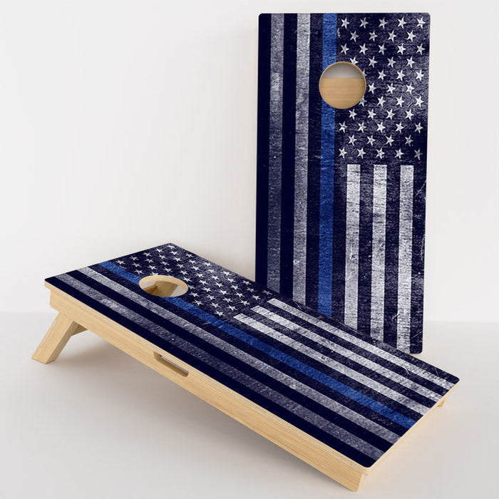 Thin Blue Line Flag Professional Cornhole Boards