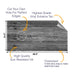 Grey Wood Cornhole Boards Wraps (Set of 2)