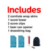 Blue Wood Cornhole Boards Wraps (Set of 2)