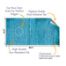 Blue Wood Cornhole Boards Wraps (Set of 2)