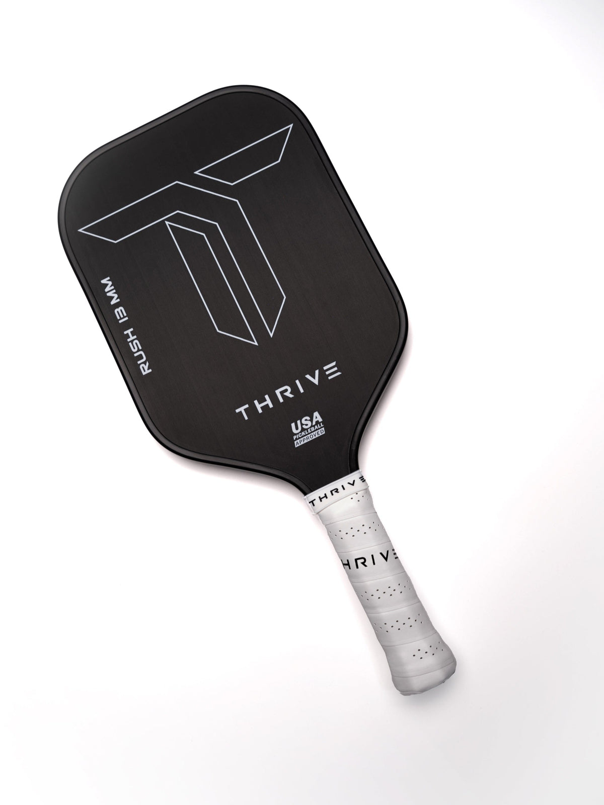 Pickleball Paddle RUSH 13   Includes custom weight card, paddle cover, paddle eraser, and lead weights.
