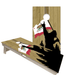 Cornhole Boards World Series of Cornhole Official 2' x 4' Professional Cornhole Board Runway 2402P - Sasquatch Holding a California Flag