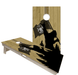 Cornhole Boards World Series of Cornhole Official 2' x 4' Professional Cornhole Board Runway 2402P - Sasquatch Holding a Michigan Flag