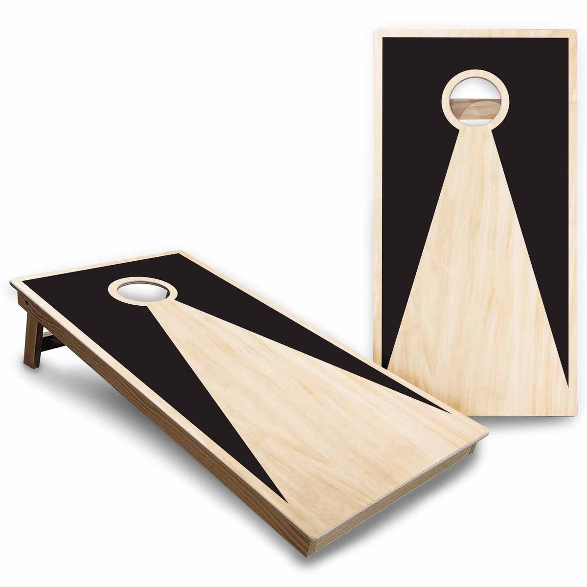 Rustic Wood Cornhole Boards - Backyard Series