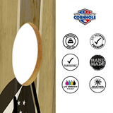 Cornhole Boards World Series of Cornhole Official 2' x 4' Professional Cornhole Board Runway 2402P - Sasquatch Holding an Ohio Flag