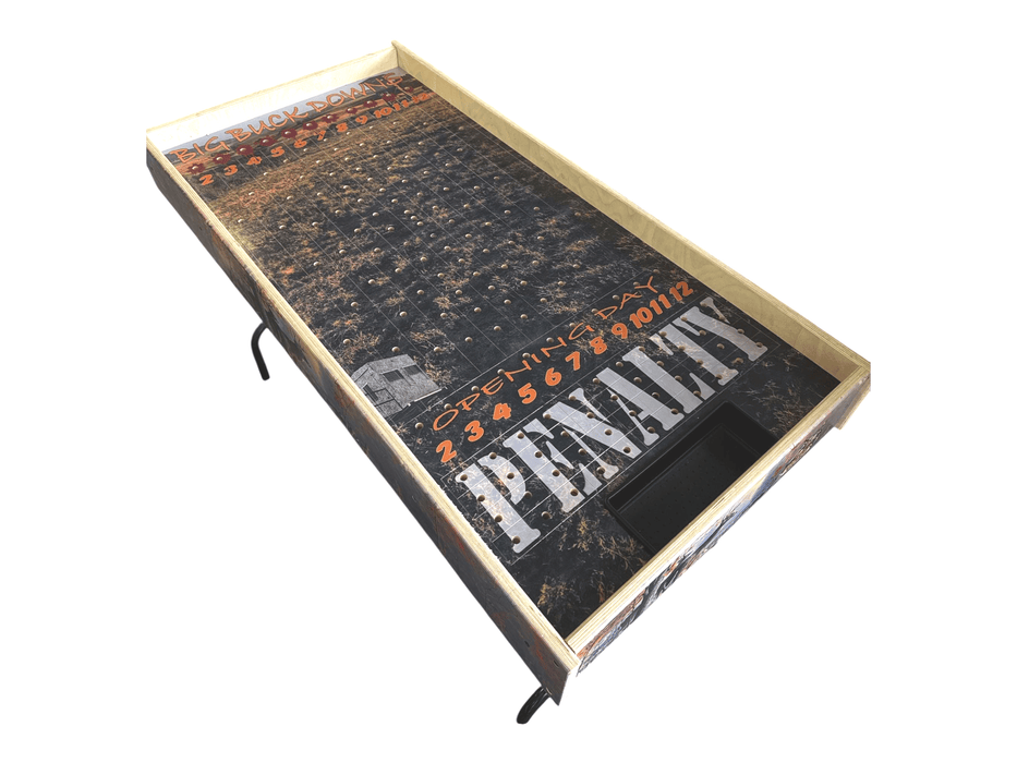 Horse Race Game Big Buck Downs-  Jumbo Horse Game with Integrated Chip Pot Big Buck Derby Themed/ Hunting Themed Games/ Deer Themed Horse Racing/ Large Party Games/ Camping