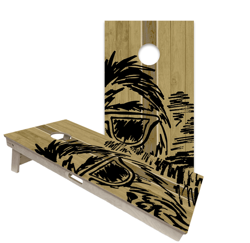 Cornhole Boards World Series of Cornhole Official 2' x 4' Professional Cornhole Board Runway 2402P - Sasquatch Sketch